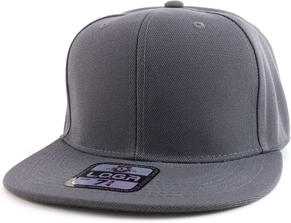 Trendy Apparel Shop Big Size Oversized Flat Bill Baseball Fitted Cap