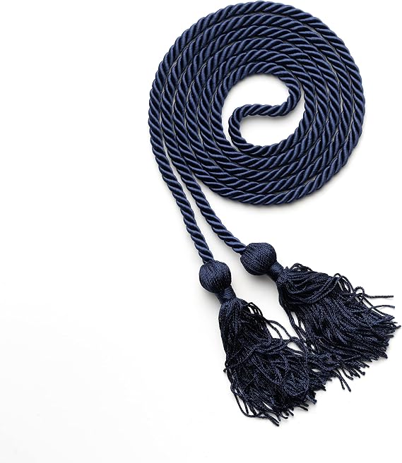 Graduation Honor Cord 68'' with Soft Touch Tassel (Navy)