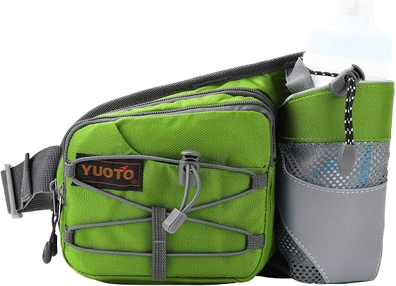 Waist Pack with Water Bottle Holder for Running Walking Hiking Fanny Pack