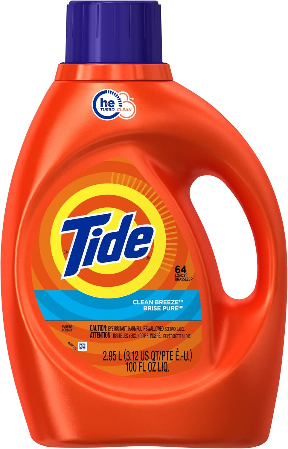 Tide HE Liquid Laundry Detergent - 100 oz - Clean Breeze