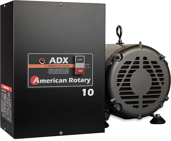 Rotary Phase Converter 10HP 1 to 3 Phase ADX10 CNC Extreme Duty | Can Start up to a 5Hp / 14 Amp 208-240v Load