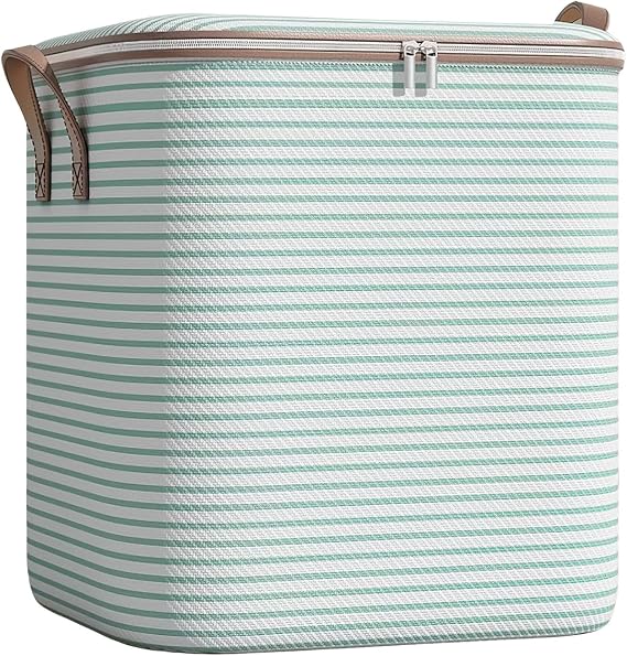 100L Large Storage Bag, Large Moving Bag with Lid and Zips for Moving Storage Clothes Bedding Duvet Quilt Blankets Moving Totes Christmas Storage Containers,for Clothes Duvet Blankets Bedding Toys (C)