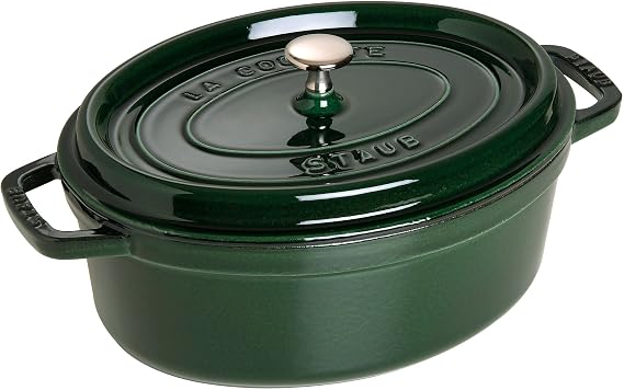 STAUB 40509-363-0 Cocotte Oval 29cm Basil