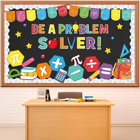 70 Pcs Math Bulletin Board Set, Be a Problem Solver