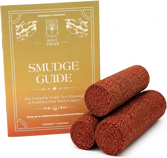 SOUL STICKS 3 Pack Sacred Smudge Sage Incense Sticks with Smudging Guide (Dragons Blood)