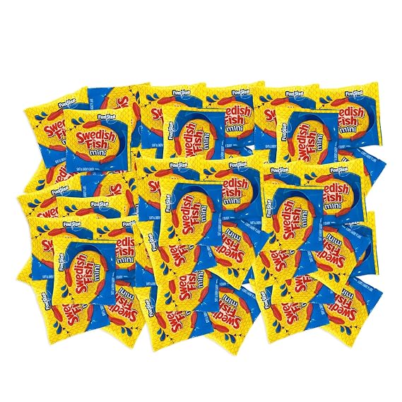 SwedishFish Soft & Chewy Red Fish Candy - Berry Flavor - 2 lbs Individually Wrapped Pack - Classic & Delicious Swedish Candy for Movie Nights, Birthdays, Pantry & Baby Showers