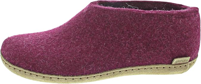Glerups 100% quality wool mix Shoe Slipper with leather sole - Unisex
