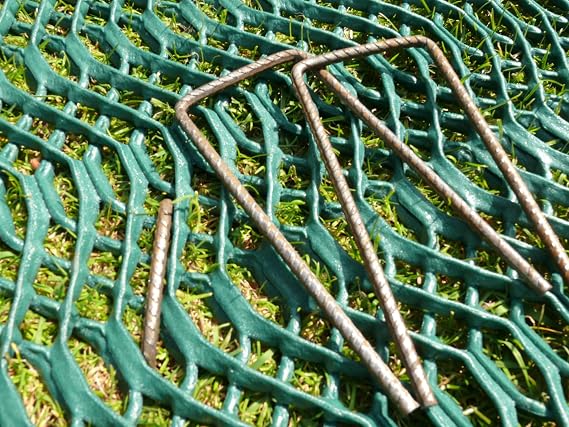 Suregreen Grass Reinforcement Mesh | 1m x 10m | 10mm Thick Grass Protection with 50 pins