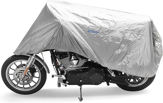 CoverMax Half Motorcycle Cover - Large/Silver