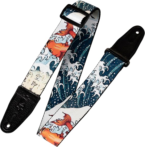 Levy's Leathers 2" Koi Fish Patterned Guitar Strap (MPD2-016)