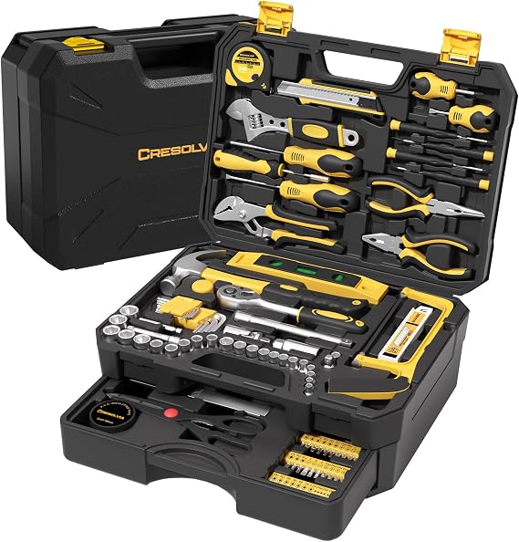 328 Piece Tool Set Hand Tool Set for Repairs Tool Box with Drawer All Purpose Tool Kit for Household & Car Ideal for Homeowners DIY & Craftsmen