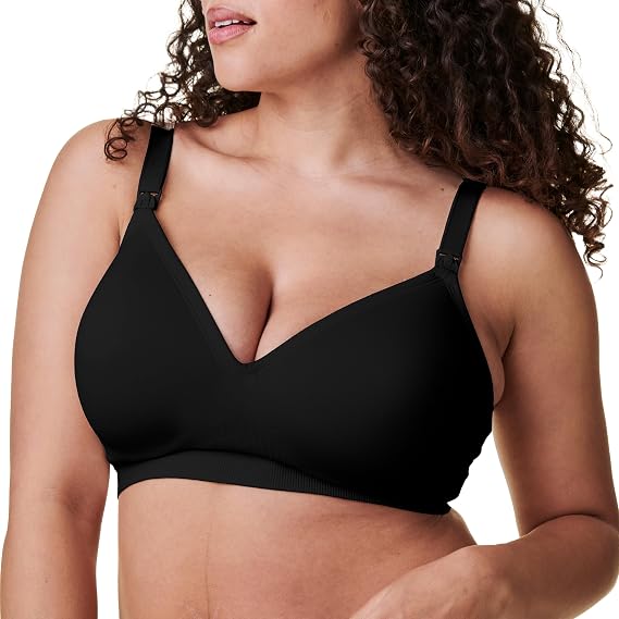 Bravado Designs Plunge Wireless Maternity & Nursing Bra with Low-Cut V-Neckline | B, C, D, DD/E, DDD/F Cup