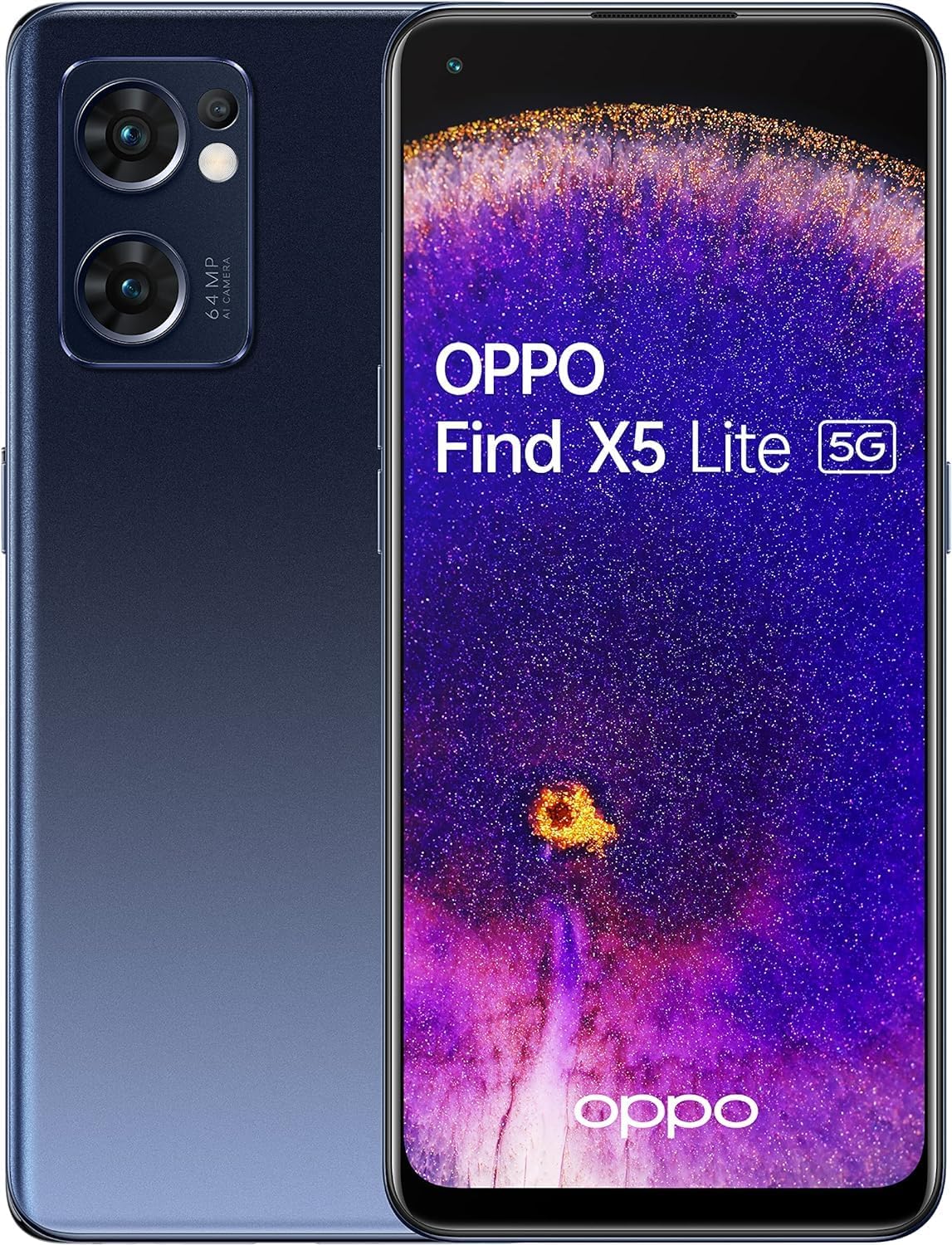 OPPO Find X5 Lite RAM and ROM Capacities: 8 GB  256 GB, MediaTek Dimensity 900 - CPH2371-Black