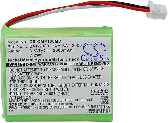 FITHOOD Battery Replacement for OMRON HBP-1300, HBP-1300 Blood Pressure Monitor Part NO BAT-2000, HXA-BAT-2000