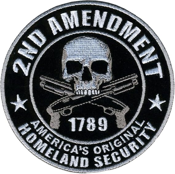 Hot Leathers PPA5950 Homeland Security 2nd Amendment Support Patch (4" Width x 4" Height)