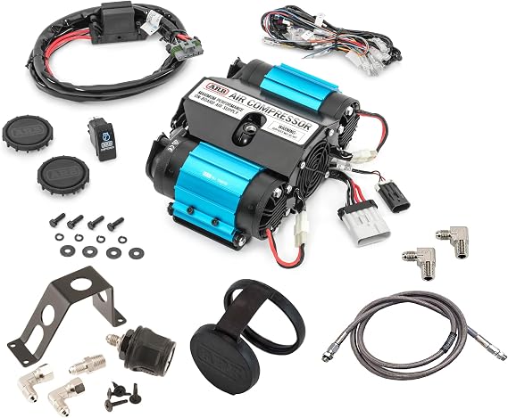 ARB INFLATION3 Twin High Performance Air Compressor CKMTA12 and Extension Hardware for Easy Installation and Connection in a New Printed Box, Ideal for Lockers, Horns, Tire Inflation and Air Tools
