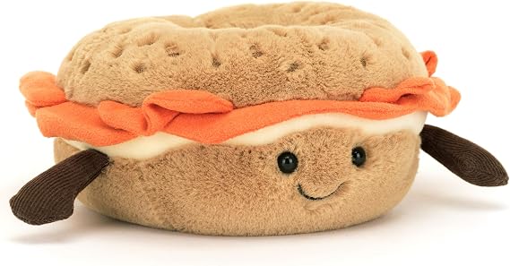 Jellycat Amuseables Bagel, 5 Inches - Fun Gift Idea