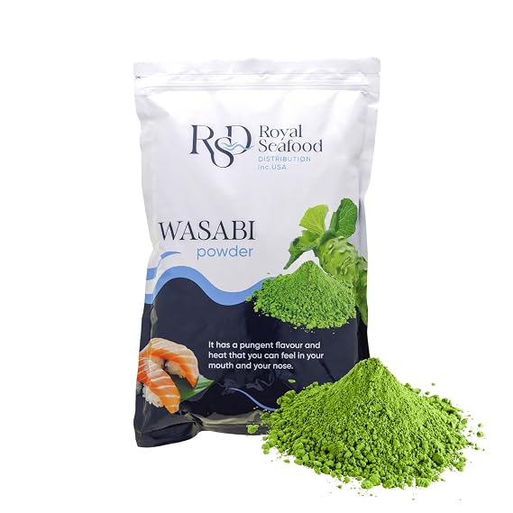 RSD Premium Wasabi Powder 2.2 LB (1kg) Real Japanese Horseradish Root Intense Heat for Sushi & Japanese Cooking Gluten-Free, Kosher