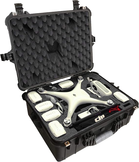Case Club Compact Waterproof Drone Case Fits DJI Phantom 4 - Gen 2