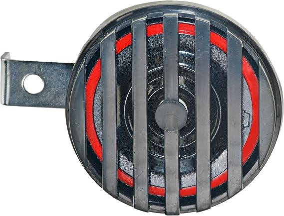 WOLO 357-24 Industrial Disc Horn, 115dB, 24V | Heavy-duty industrial disc horn with steel housing, 385 Hz tone and screw terminal wiring for commercial equipment.