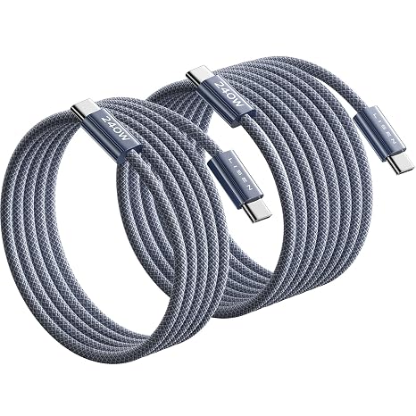 LISEN for Apple iPad Charger Fast Charging 240W USB C Cable for iPad Pro 13/12.9/11 inch, A16/10th Generation, iPad Air 11/13 inch/5th/4th, iPad mini 6th/7th, 6.6ft+10ft/2 Pack/Midnight