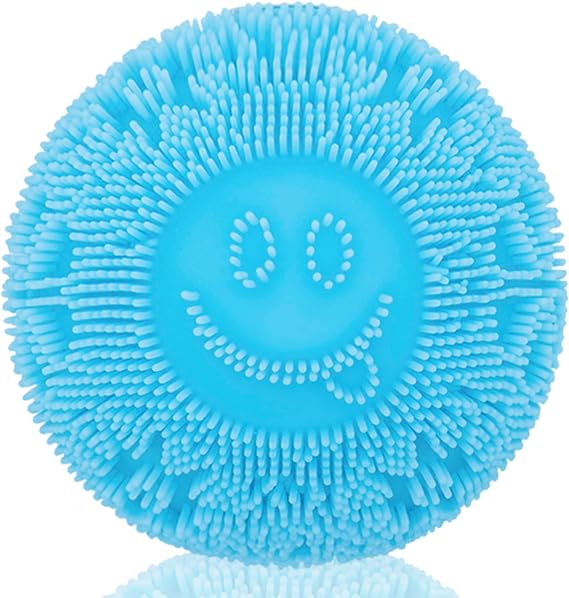 Squishy Jellyfish Design Stress Ball for Boys Girls, Ultra Soft Summer Sensory Fidget Toy for Kids Adults, Slow Rising Squeeze Toy Anxiety Relief for Autism, Party Favors, Present Fillers, Gift (Blue)