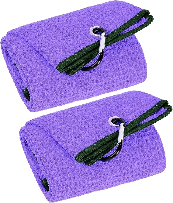 2-Pack 16 x 24 Inch Golf Towels, Premium Golf Bag Towels for Men & Women