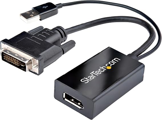 StarTech DVI-D to DisplayPort Adapter/Converter, 1920x1200, USB (DVI2DP2)
