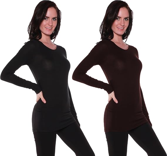 Active Basic Athletic Fitted Plain Long Sleeves Round Crew Neck T Shirt Top