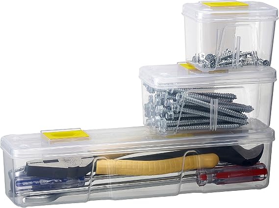 Tool Organizer Tackle Box Storage Hardware Compartment - Large