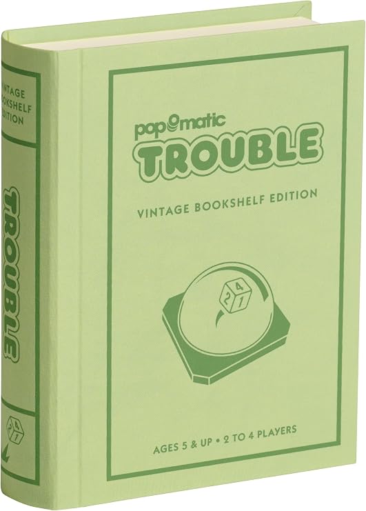 WS Game Company Trouble Vintage Bookshelf Edition Classic Family Board Game