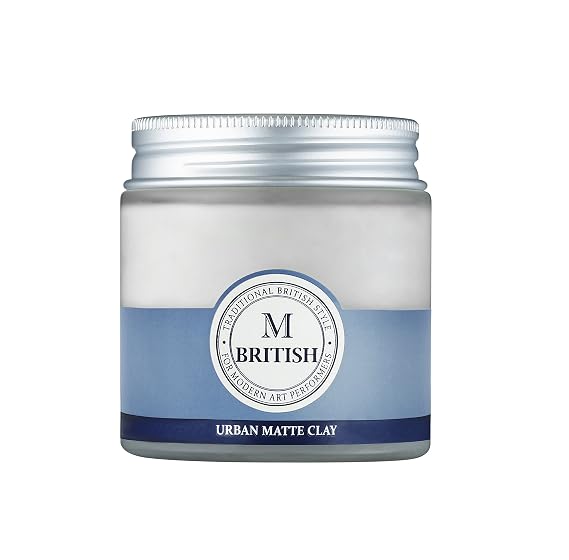 Urban Matte Clay Wax - 100g (3.53oz) | Approved by Barbers & Stylists | Strong Hold, Natural Matte Finish