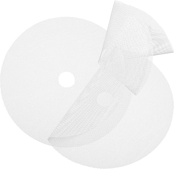 CANIGHT 3Pcs Reusable Round Silicone Food Dryer Mats Non-Stick Dehydrator Sheets with Small Mesh Holes for Vegetable and Fruit Drying Suitable for Home Use
