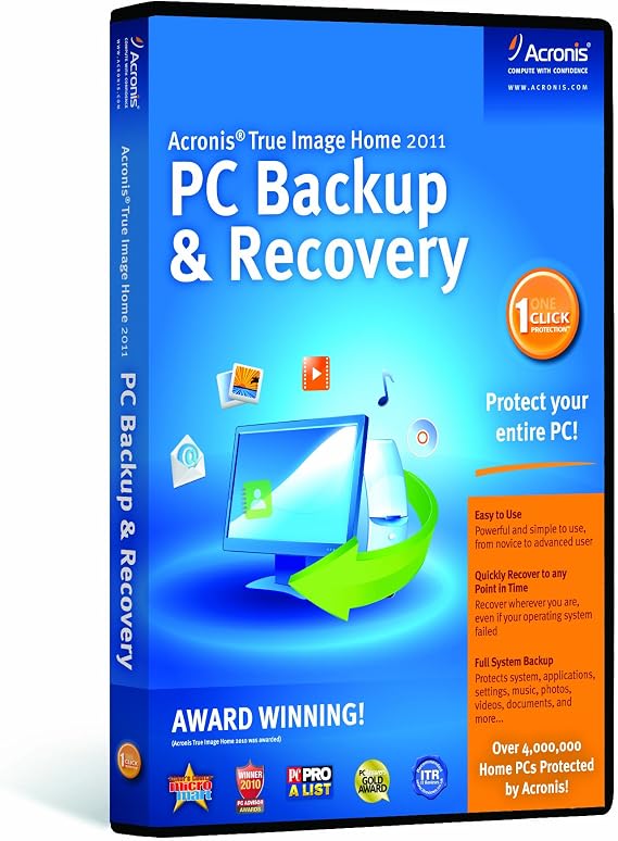 True Image Home 2011 PC Backup and Recovery [Old Version]