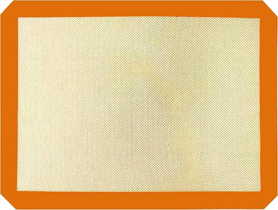 Promosyonca Profesyonel Silikon Pişirme Matı, Yapışmaz, Yıkanabilir, 30 cm x 40 cm (Turuncu)
