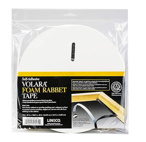 Lineco Archival Foam Rabbet Tape, 1/4'' Wide 36 Yards