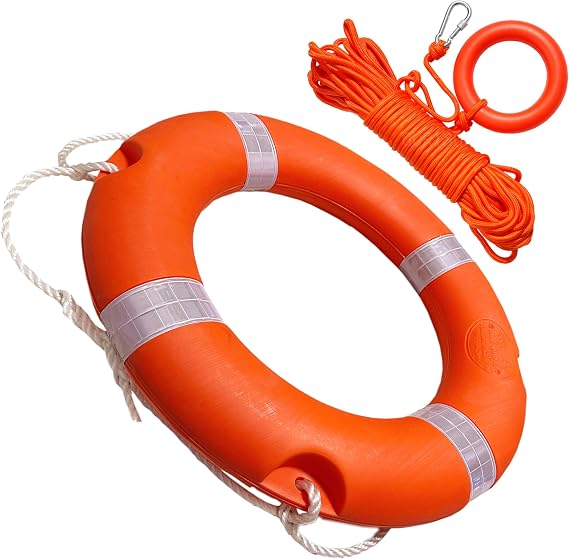 23 inch/ 28 inch Boat Safety Throw Ring, Life Preserver Ring Buoy