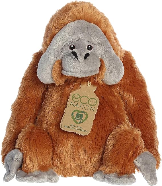 Aurora Eco Nation Eco Hugs 10" Orangutan Responsibly Made Stuffed Animal