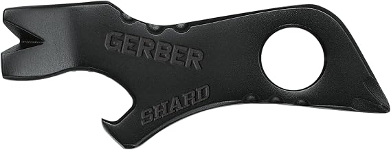 Gerber Shard 7-in-1 EDC Keychain Multitool, Bottle Opener, Pry Bar, Black