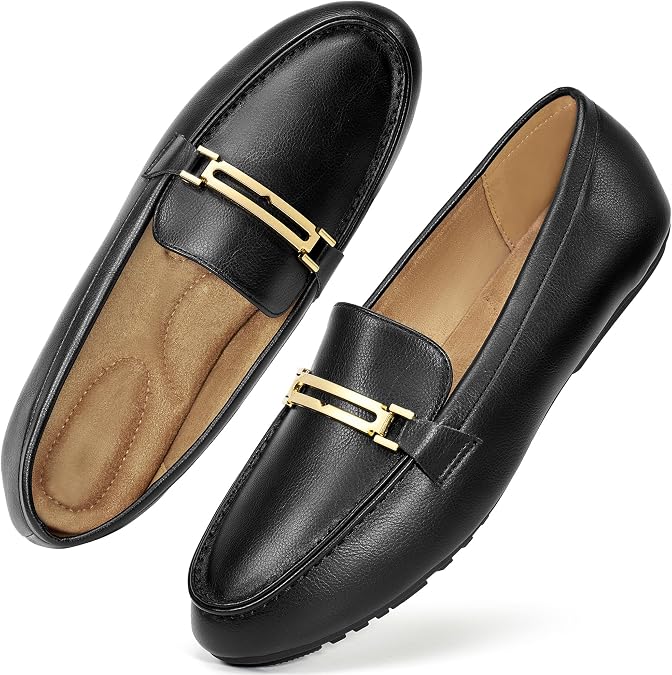 Alicegana Loafers for Women Comfortable Business Work Driving Flats Shoes Casual Slip On Moccasins Penny Loafer 2026