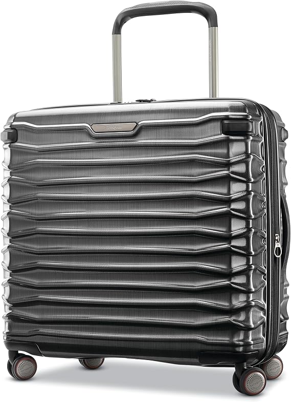 Samsonite Stryde 2 Hardside Expandable Luggage with Double Spinner Wheels, Medium Glider, Brushed Graphite