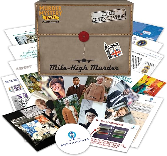 Murder Mystery Party Case Files: Mile High Murder for 1 or More Players Ages 14 and Up