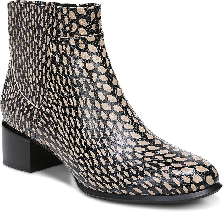 Vionic Women's Vivien Kamryn Waterproof Ankle Boot- Supportive Short Booties That Include Three-Zone Comfort with Orthotic Insole Arch Support, Medium Fit