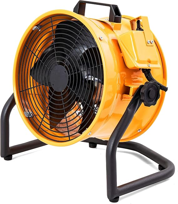 MOUNTO 1/2HP 3000CFM 12" Portable Axial Blower Exhaust Fan Confined Space Blower