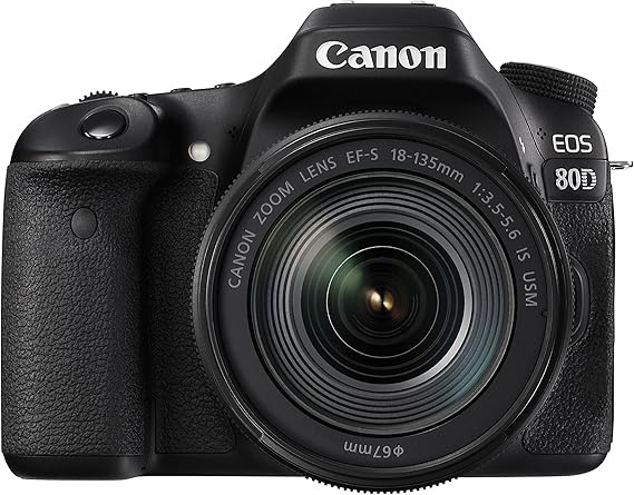 Canon Digital Single-lens Reflex Camera EOS 80D Lens Kit EF-S18-135mm F3.5-5.6 IS USM Included EOS80D18135USMLK