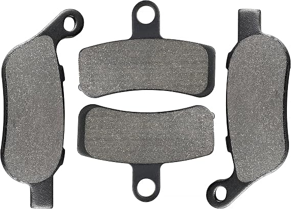 Front and Rear Brake Pads for Harley Davidson Fatboy, Softail Deluxe, Heritage Softail Classic, Street Bob, Dyna Wide Glide, Low Rider, Night Train, Super Glide, Softail Custom, Softail Slim, Rocker C