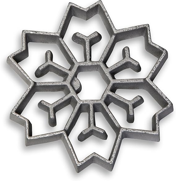 Honey-Can-Do 2-In-1 Snowflake Rosette Iron