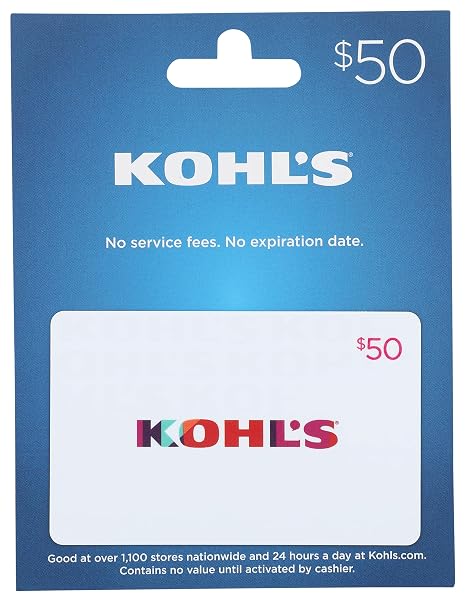 Kohls Physical Gift Card