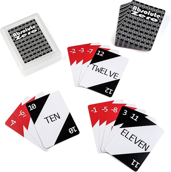 Absolute Zero Math Card Game for Kids and Families - Mathematics Educational Integer Game for Learning at Home, Classroom, Travel - Award Winning Education Math Games Developed by a Math Teacher