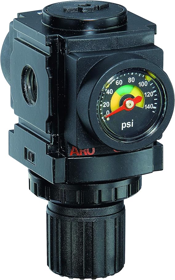 Ingersoll Rand ARO R37121-600-VS 1/4" NPT Air Regulator with Gauge